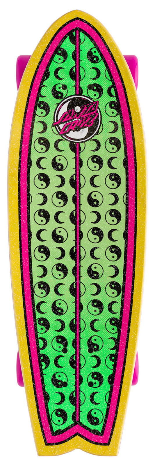 Santa Cruz Yin Yang Dot 8.8in x 27.7in Shark Cruiser Longboard Complete