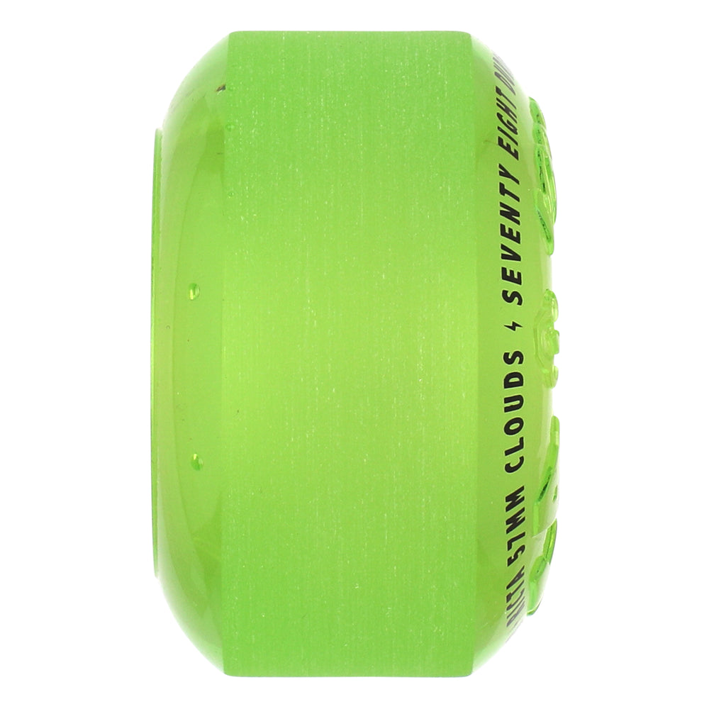 Ricta Wheels 57mm 78a Transparent Green Glow in the Dark Skateboard Wheels