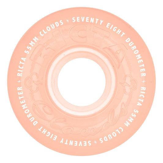 Ricta Wheels 55mm 78a Clouds Red Glow in the Dark Skateboard Wheels