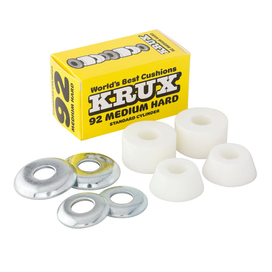 Krux Worlds Best Standard Cylinder Skateboard Truck Cushions Medium hard 92a white
