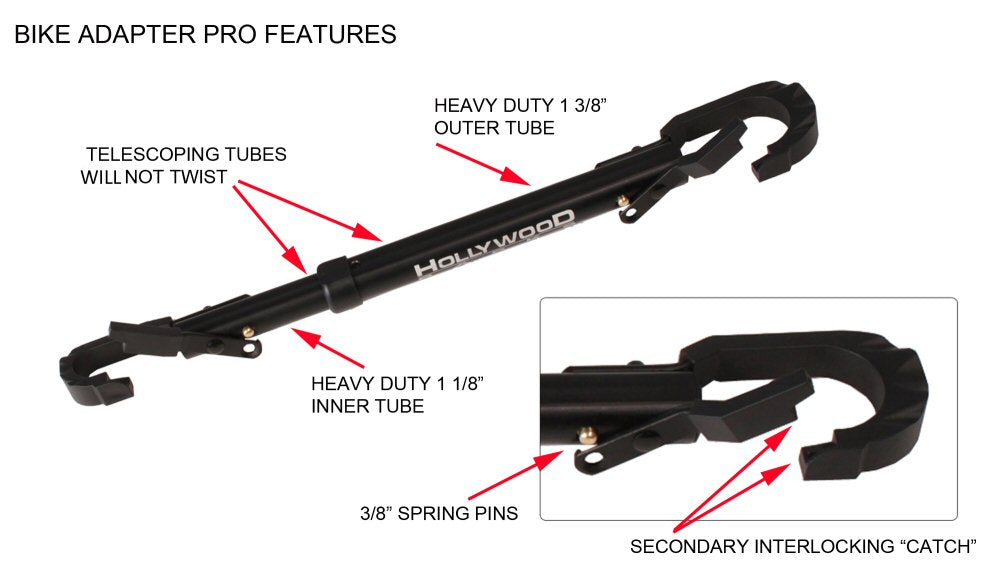 Hollywood Racks Bike Adapter for step through bikes for car hitch rack