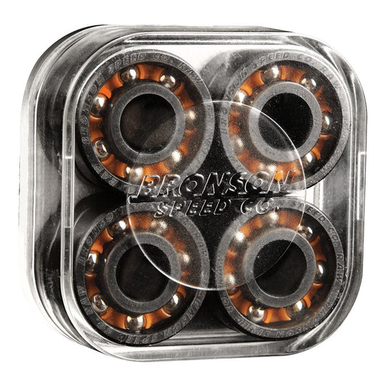 Bronson Speed Co Raw Shieldless Skate Rated Bearings RAw Side