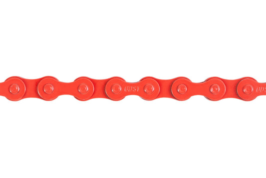 Odyssey Blue Bird Single Speed BMX Bike Chain with Single Half Link End Red