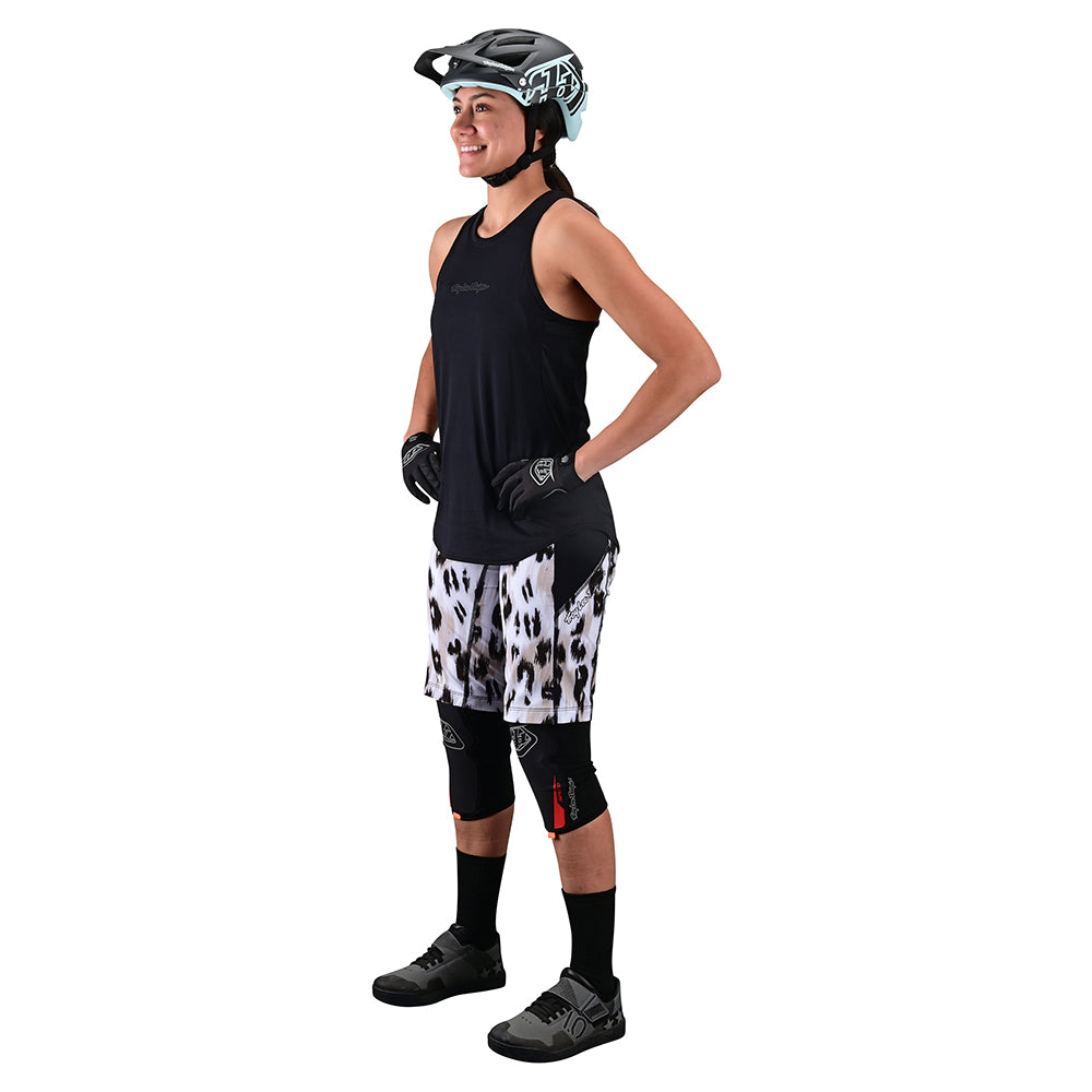 Troy Lee Designs Women's Luxe Short Shell Wild Cat White Side