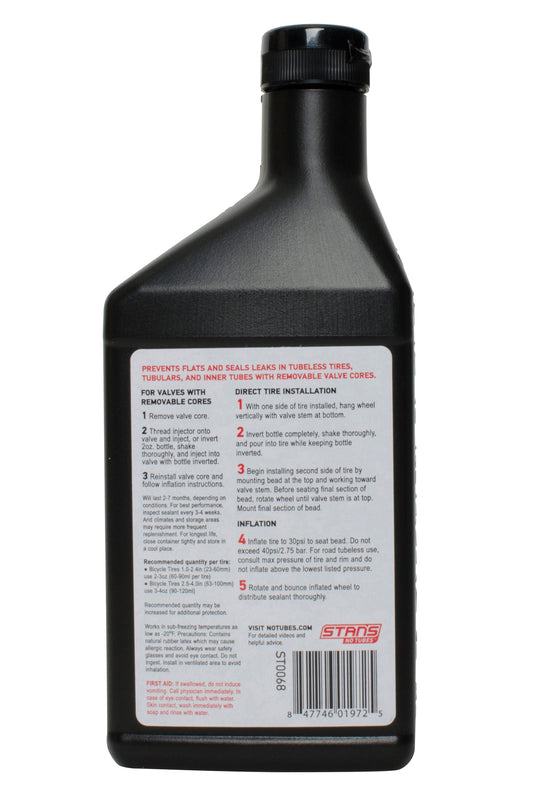 Stans no tubes 16 oz pint size tire sealant
