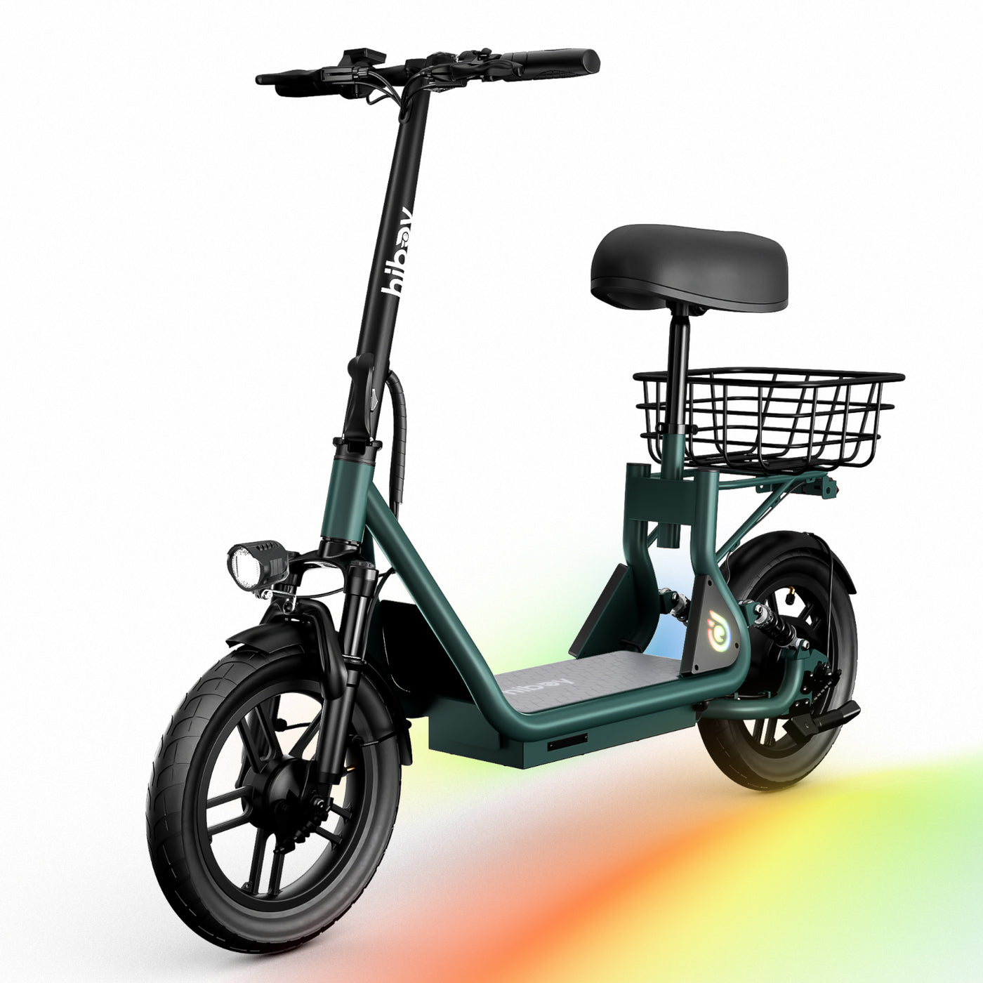 Hiboy Q2 Pro 411 Watt Electric Seat Scooter for Commuting Green