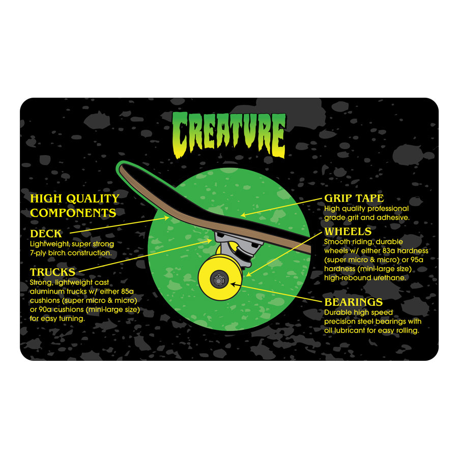 Creature Skateboards Features