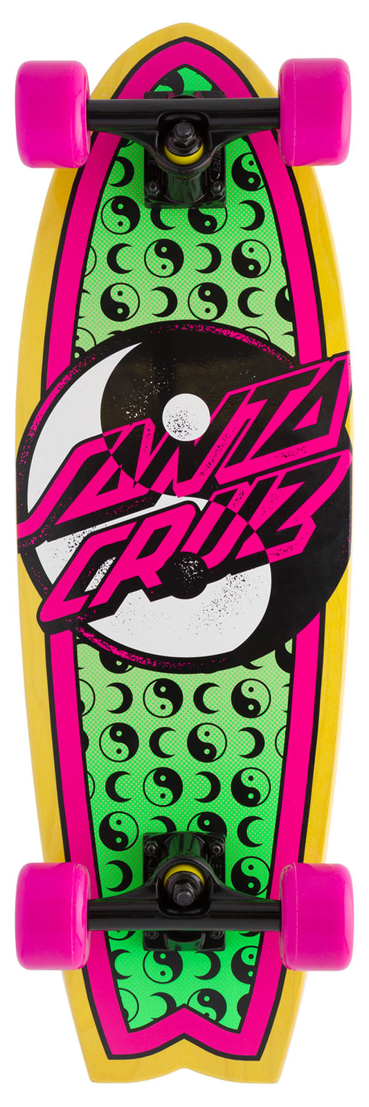 Santa Cruz Yin Yang Dot 8.8in x 27.7in Shark Cruiser Longboard Complete