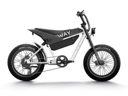 Himiway C5 Ultra 750W Motorbike Style Electric Bike White/Black