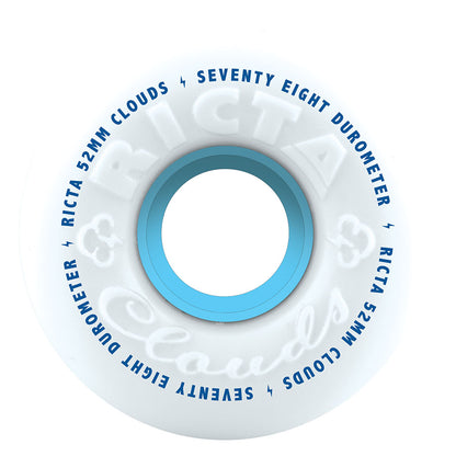 Ricta Wheels 52mm 78a Clouds Blue Skateboard Wheels