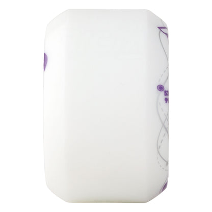 Ricta Wheels 53mm 99a Brevard Orbital Naturals White Purple Wide Skateboard Wheels (Set of 4)