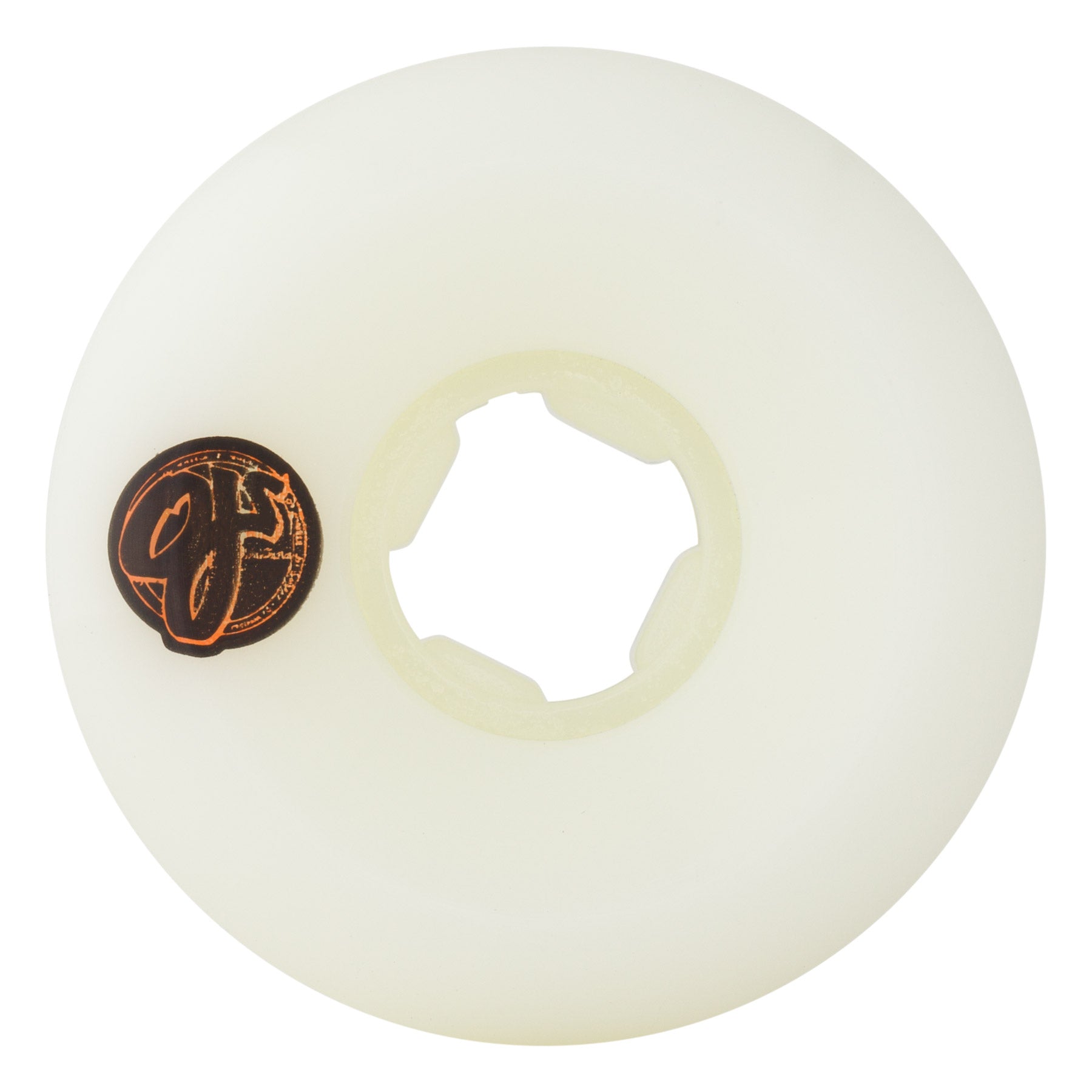 OJ Wheels 55mm 99a Team Line Original White Black/Orange Hardline Skate Wheels