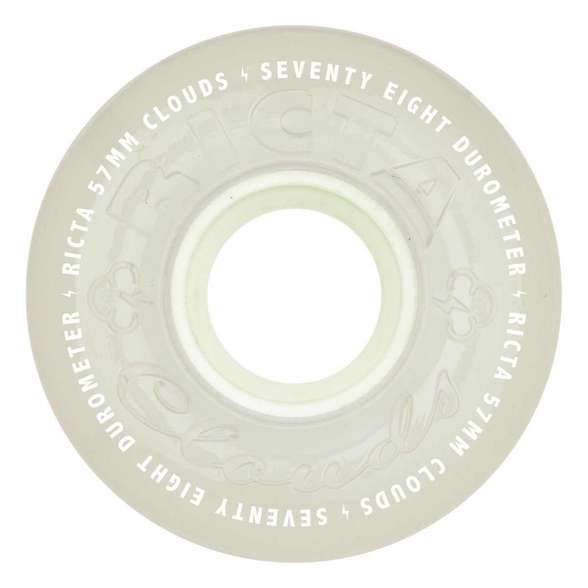 Ricta Wheels 57mm 78a Aqua Glow in the Dark Skateboard Wheels