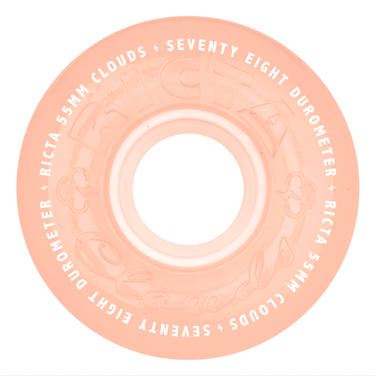 Ricta Wheels 55mm 78a Clouds Red Glow in the Dark Skateboard Wheels