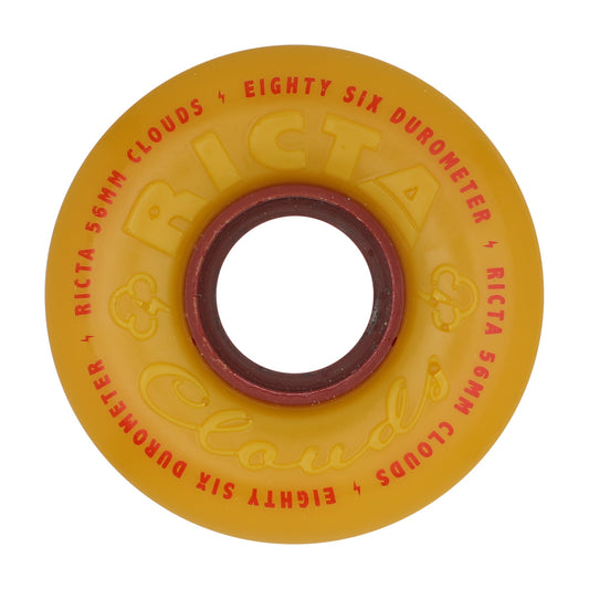 Ricta Wheels 56mm 86a Clouds Metallic Silver Skateboard Wheels