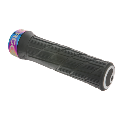 Ergon GE1 Evo Factory Slim Lock-On Mountain Bike Flat Bar Grips Frozen Stealth Oil Slick