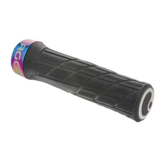 Ergon GE1 Evo Factory Slim Lock-On Mountain Bike Flat Bar Grips Frozen Stealth Oil Slick