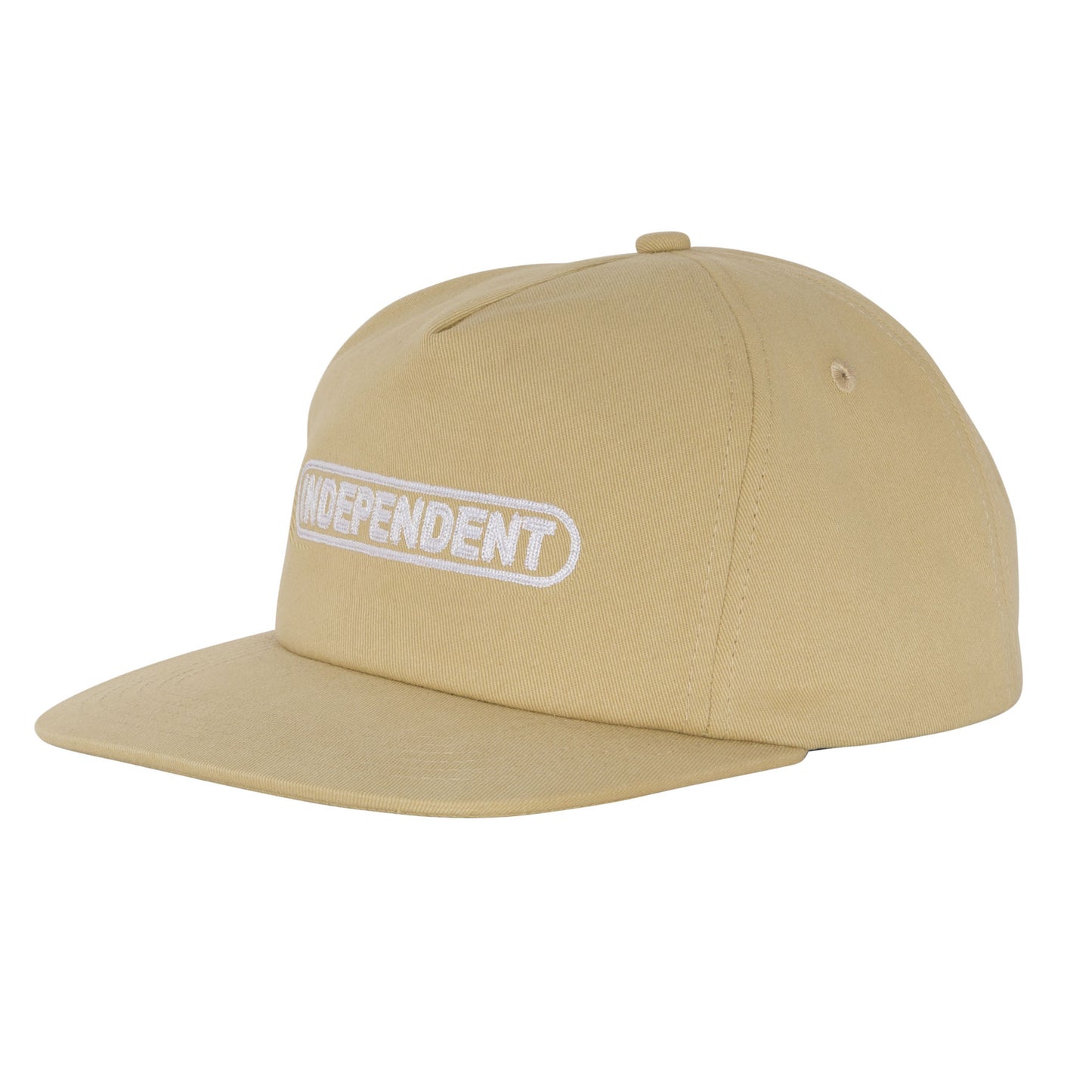Independent Baseplate Snapback Unstructured Mid Hat, Tan, One Size