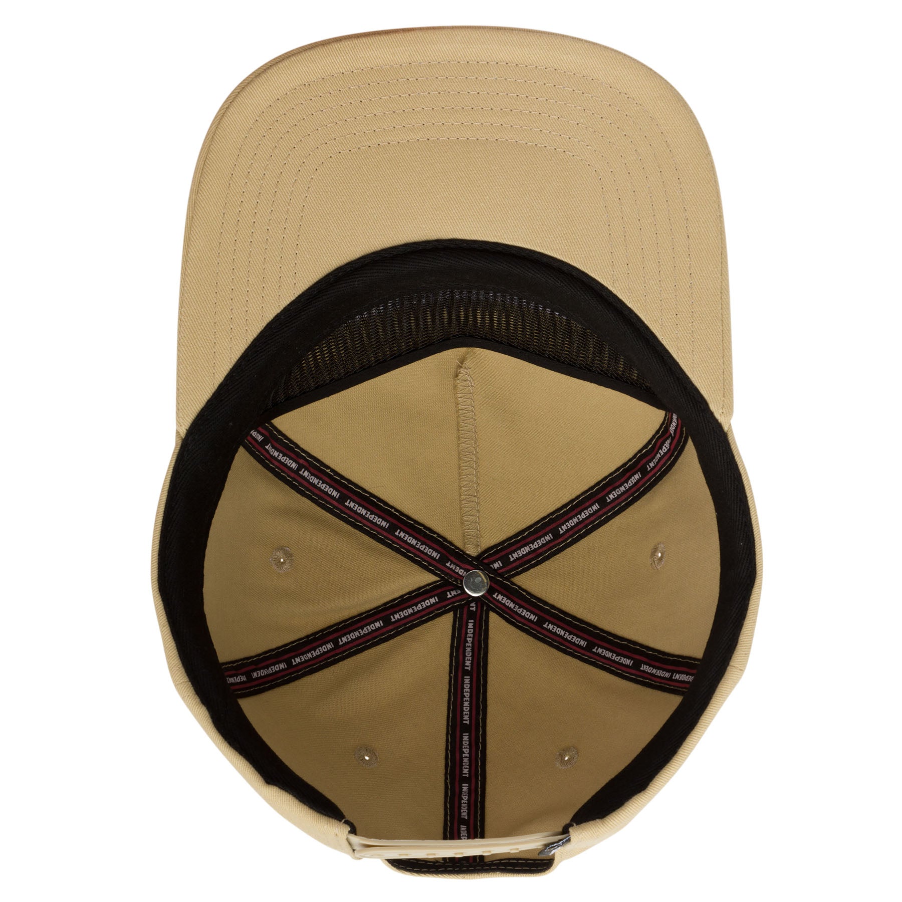 Independent Baseplate Snapback Unstructured Mid Hat, Tan, One Size