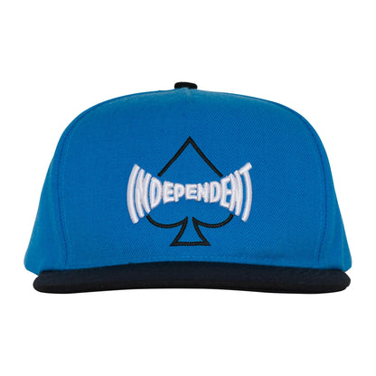 Independent Can't Be Beat Snapback Unstructured Mid Hat Blue/Black One Size Unisex