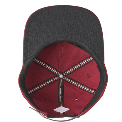Independent Brigade Strapback Unstructured Mid Hat, Cardinal, One Size