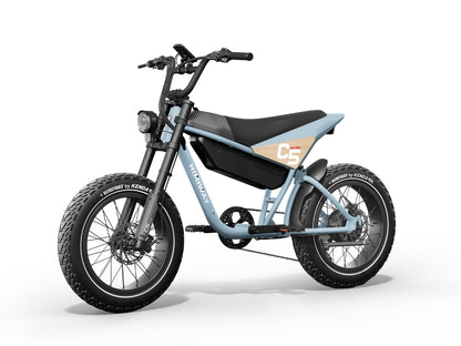 Himiway C5 Ultra 750W Motorbike Style Electric Bike Blue Gray