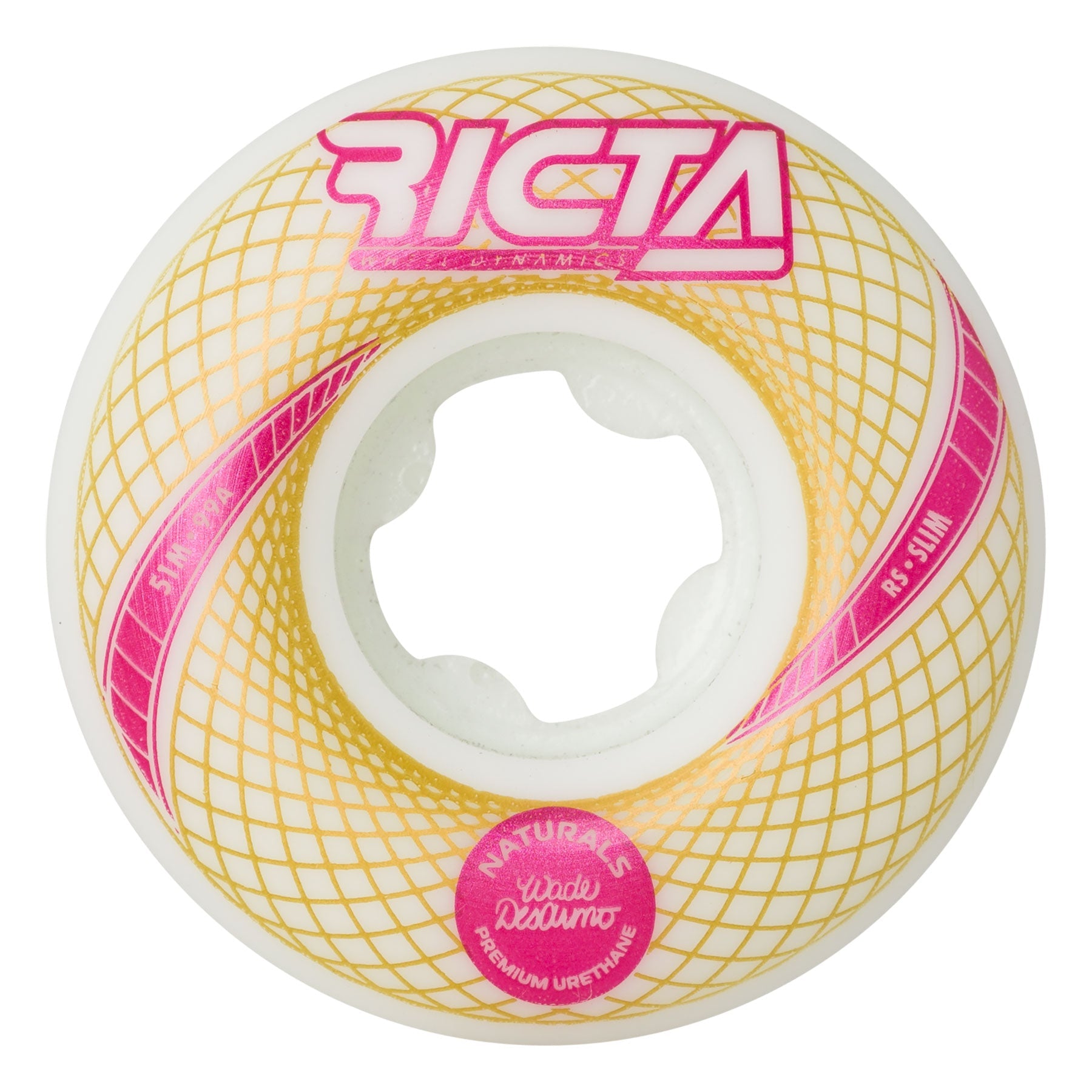 Ricta Wheels 51mm 99a Desarmo Vortex Naturals White Slim Skateboard Wheels