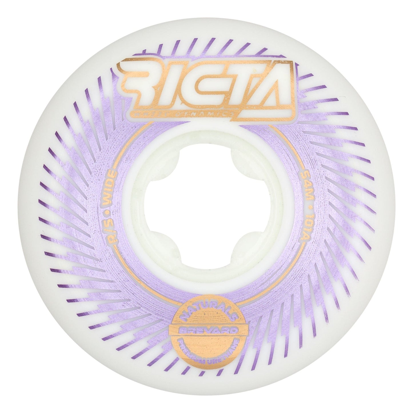 Ricta Wheels 54mm 101a Brevard Impeller Naturals Wide Skateboard Wheels