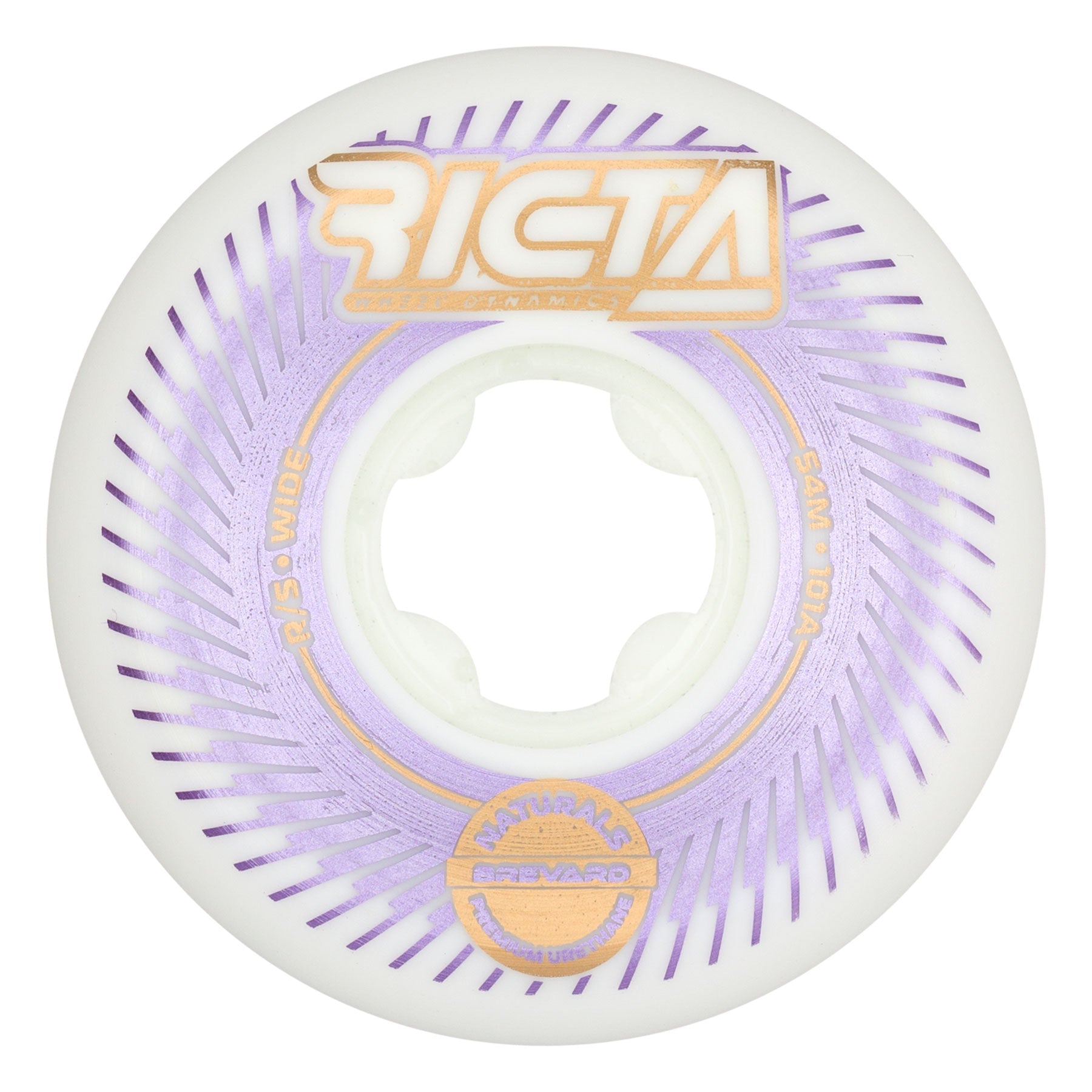 Ricta Wheels 54mm 101a Brevard Impeller Naturals Wide Skateboard Wheels