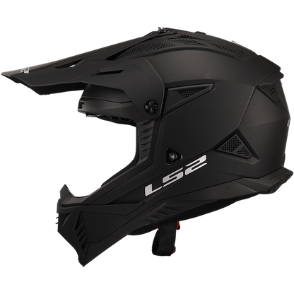 LS2 Gate II Solid Full Face MX Motorcyle Helmet Matte Black