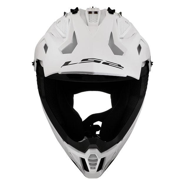 LS2 Gate II Solid Full Face MX Motorcyle Helmet Gloss White