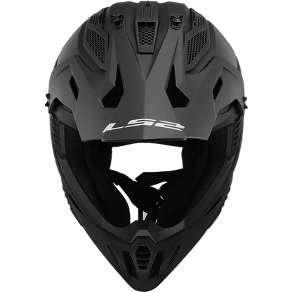 LS2 Gate II Solid Full Face MX Motorcyle Helmet Matte Black