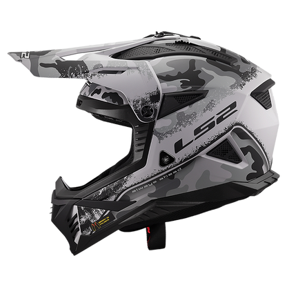 LS2 Gate II Carbine Full Face MX Motorcyle Helmet Matte Tonal Gray Black