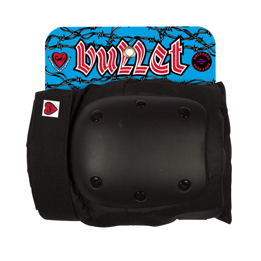 Bullet Adult Black Skateboarding Protective Knee Pads