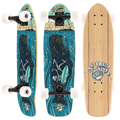 Sector 9 Bambino Moby Kicktail Cruiser Longboard Complete