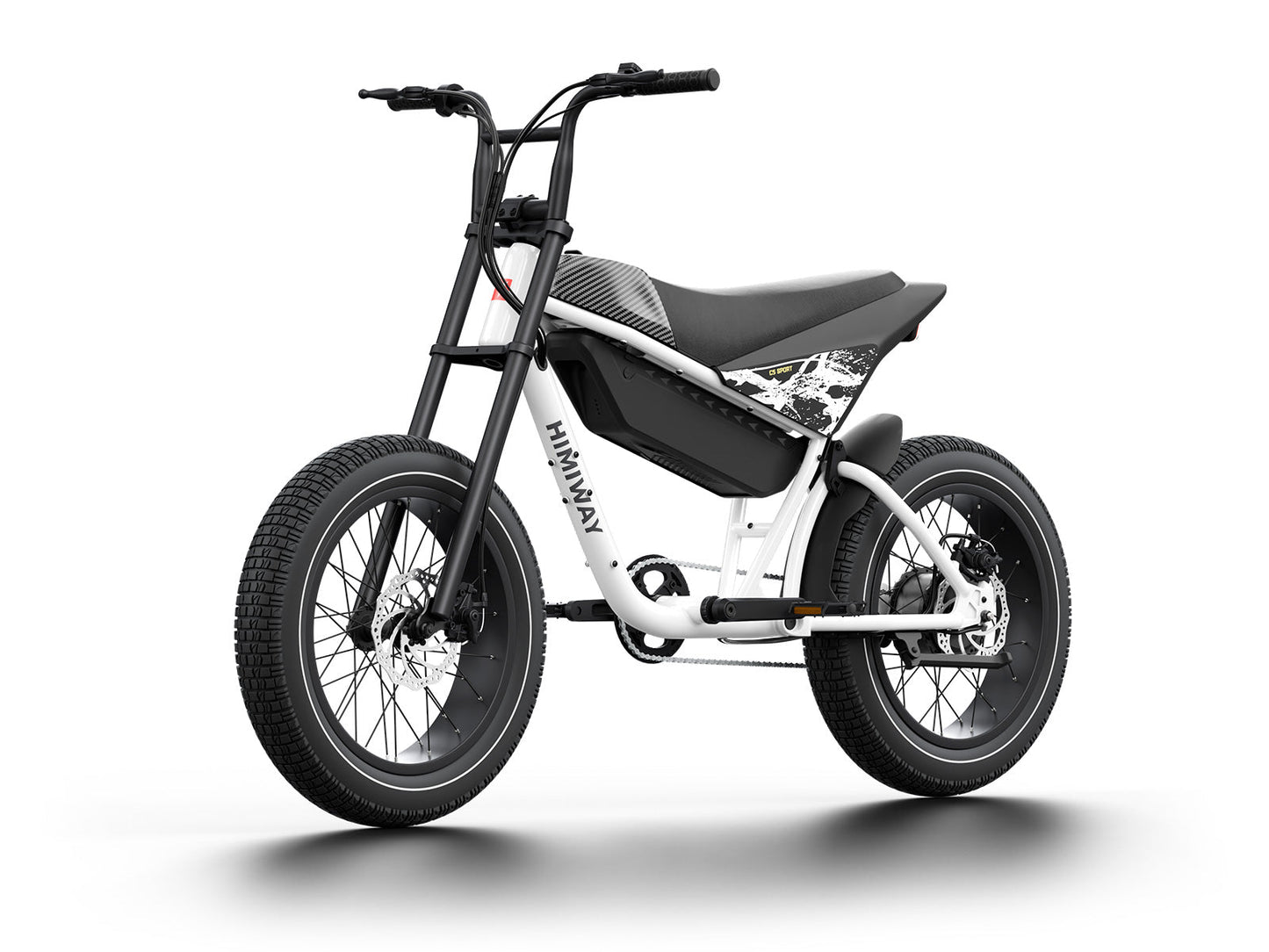 Himiway C5 Sport 750W Moto Style Electric Bike White