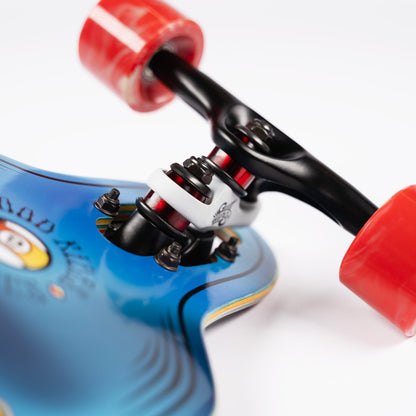 Sector 9 9erMini Fractal Blue Drop Through Longboard Complete