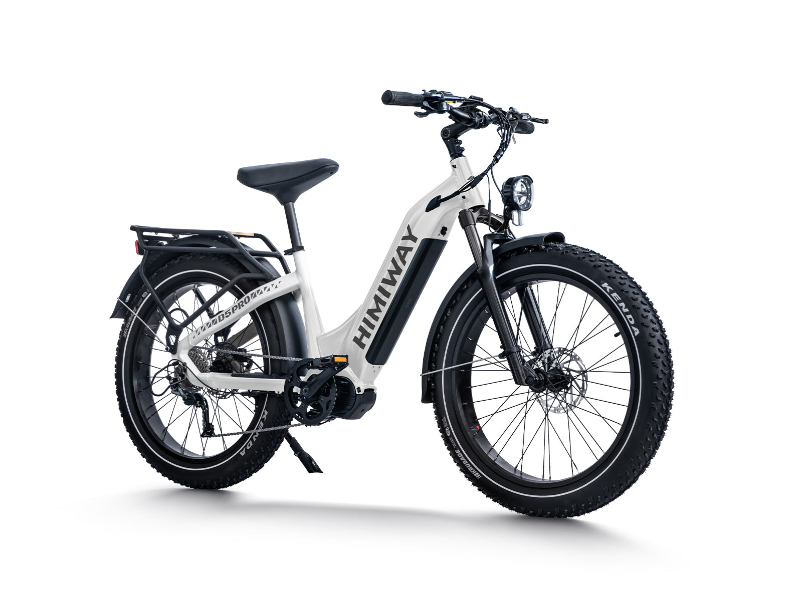 Himiway D5 Pro Step Through 500W Mid Motor Fat Tire All-Terrain Long Range E-Bike White