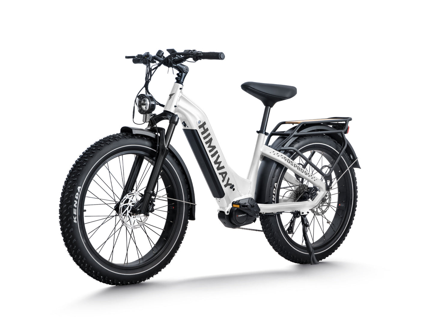 Himiway D5 Pro Step Through 500W Mid Motor Fat Tire All-Terrain Long Range E-Bike White