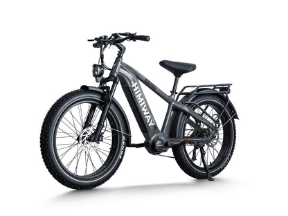 Himiway D5 Pro Stepover 500W Middrive Fat Tire All-Terrain Long Range E-Bike Grey