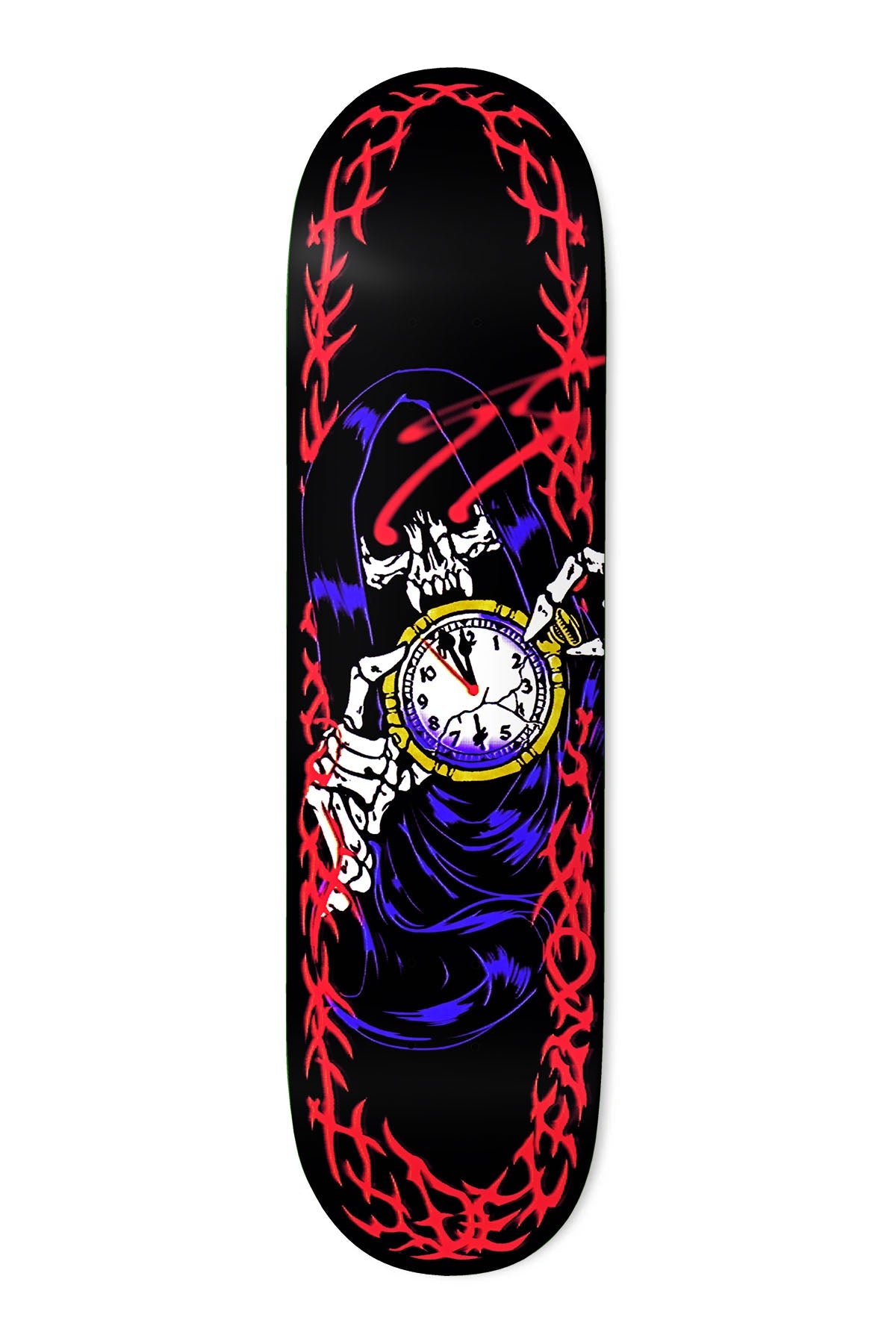 Deathwish Pedro Delfino Tribal 8.5in x 32in Skateboard Deck
