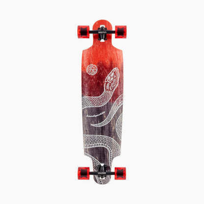 Landyachtz Drop Cat 38 Python Drop Through Rocker Freeride Longboard Complete