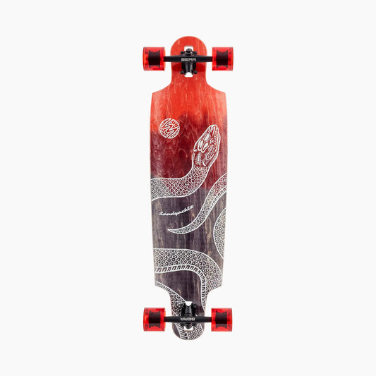 Landyachtz Drop Cat 38 Python Drop Through Rocker Freeride Longboard Complete