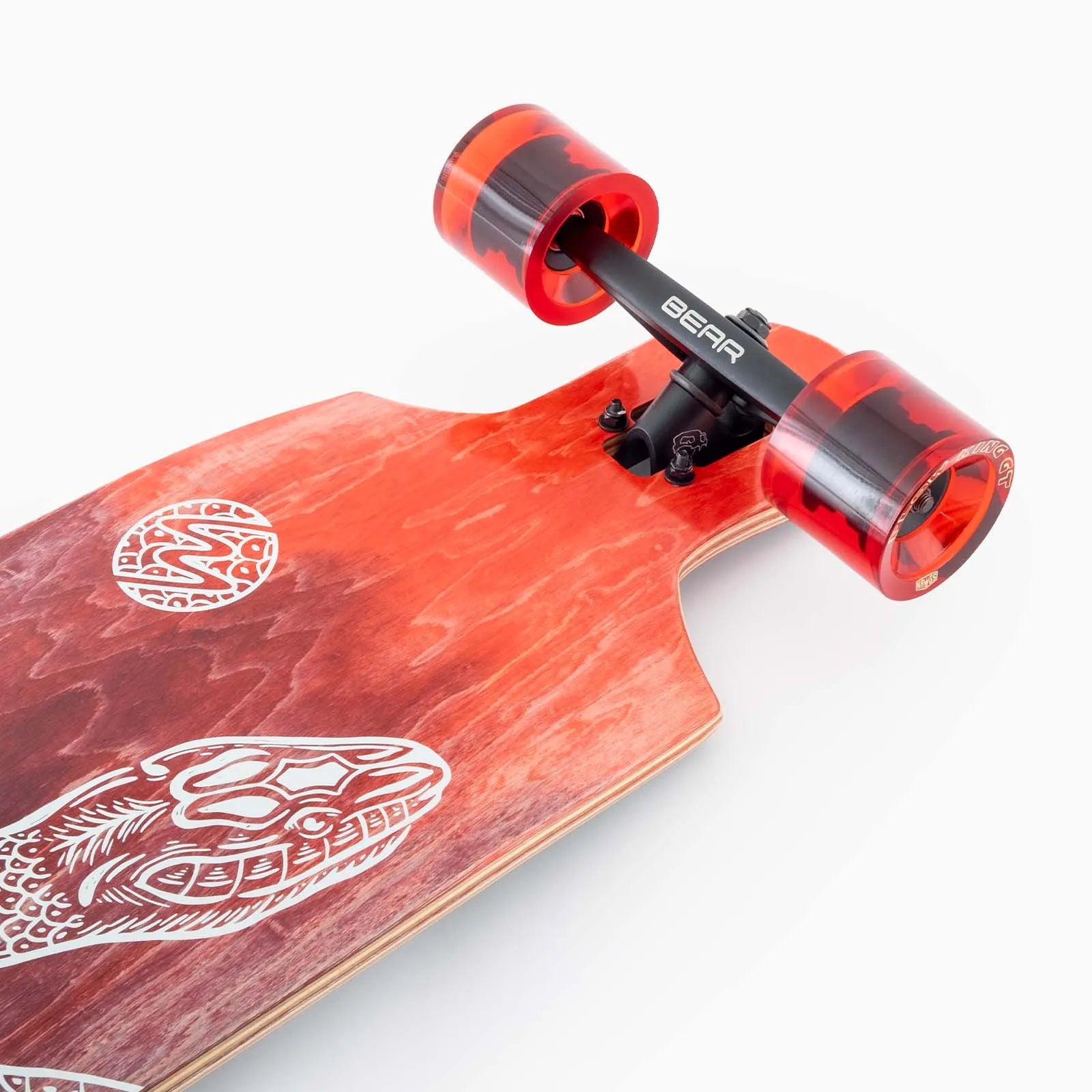 Landyachtz Drop Cat 38 Python Drop Through Rocker Freeride Longboard Complete
