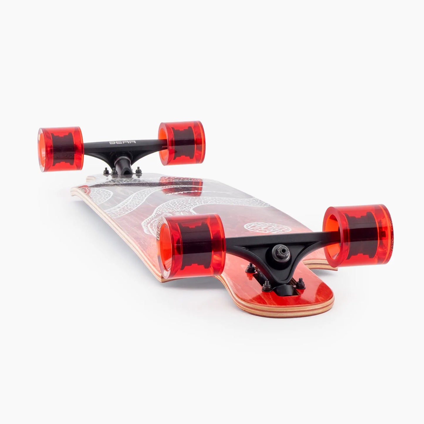 Landyachtz Drop Cat 38 Python Drop Through Rocker Freeride Longboard Complete