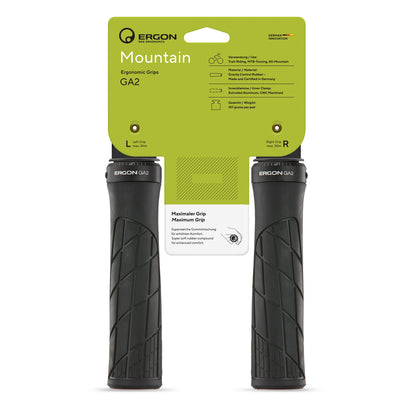 Ergon GA2 Lock-On MTB Bicycle Grips Black