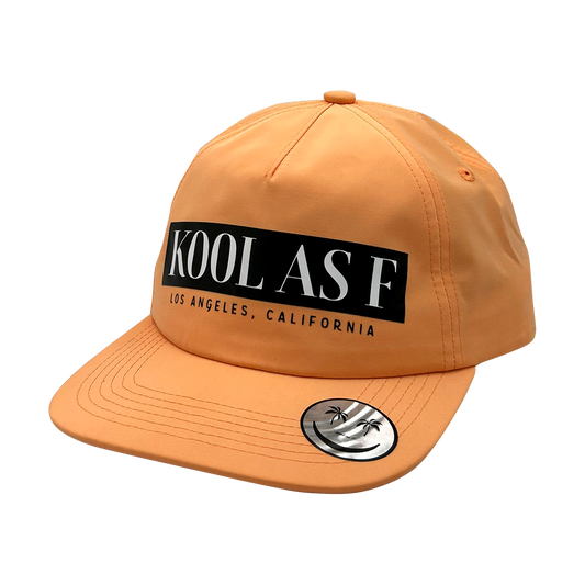 Kool As F Kaf Block Hat Orange with Black