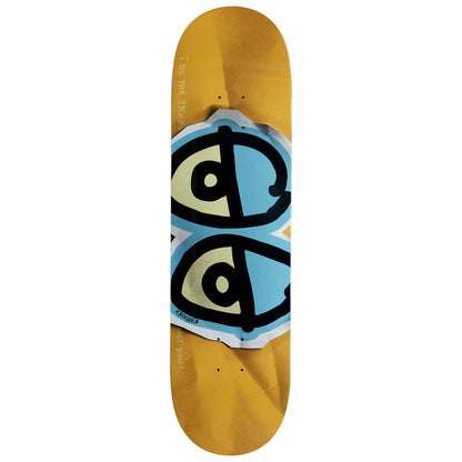 Krooked Skateboards DBX Eyes Light Green 8.38in x 32.25in Skateboard Deck