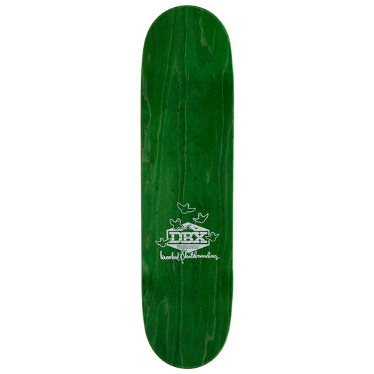 Krooked Skateboards DBX Eyes Light Green 8.38in x 32.25in Skateboard Deck
