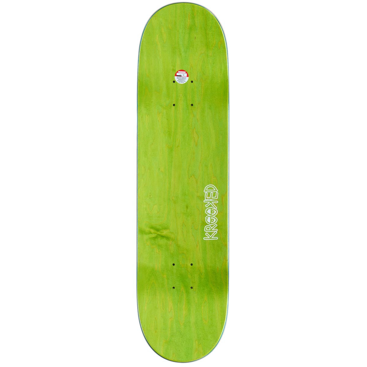 Krooked Team Eyes Orange 8.25in x 32.00in Skateboard Deck